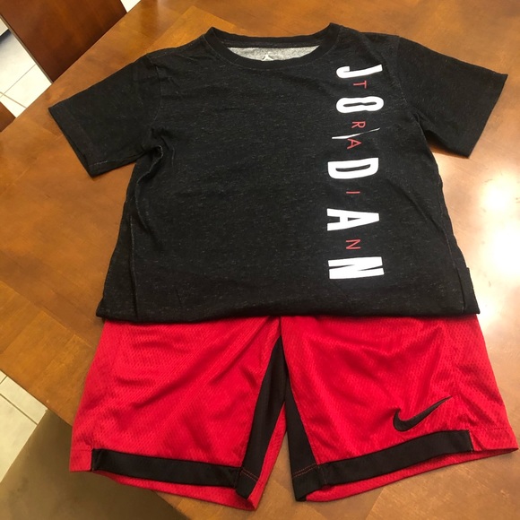 Nike Other - Nike Air Jordan T shirt and Shorts Boys Medium